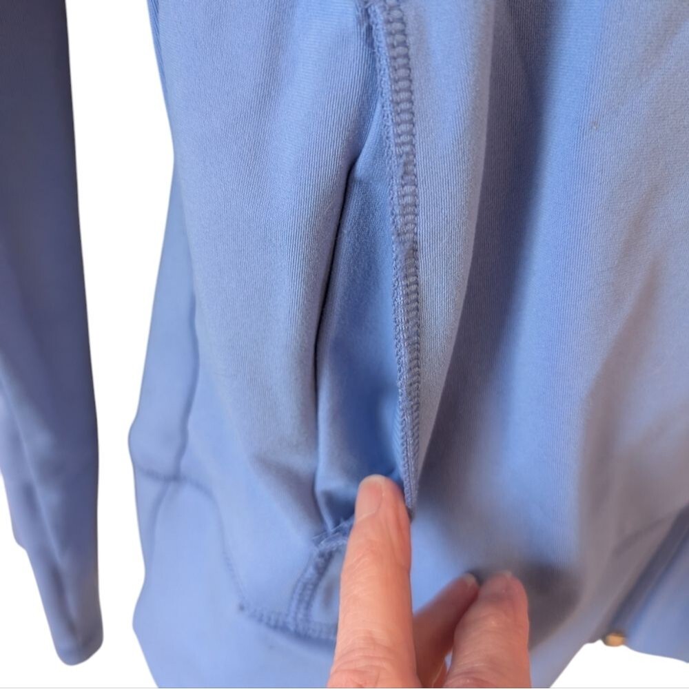 Women's Adidas Full Zip Jacket Periwinkle Size Medium - Picture 5 of 5